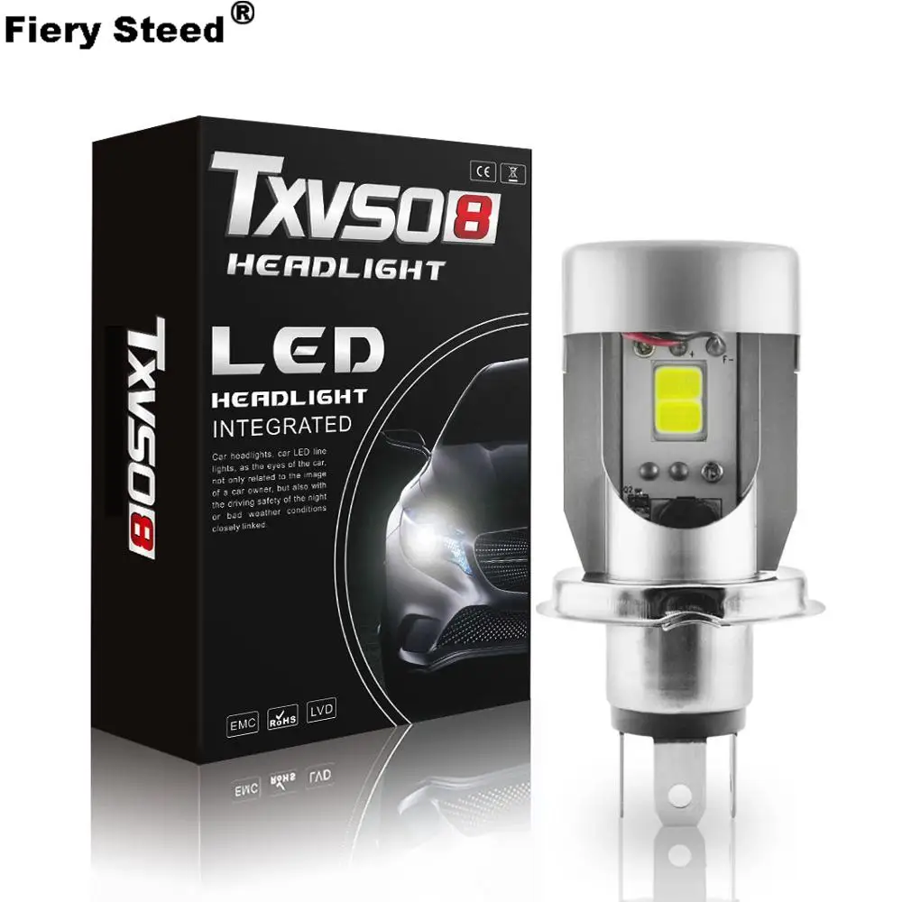 

Fiery Steed Light Bulbs for Auto Motorcycle Led Lamps 6000K 2500LM 50W T4 H4 MOT Led Lights Motorcycle Waterproof Faros Led