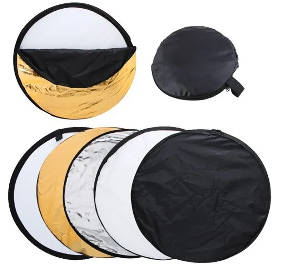 24″ 60cm 5in1 Collapsible Portable Light Diffuser Round Photo Studio