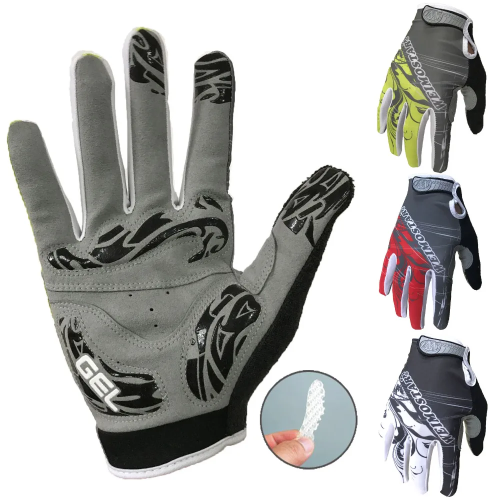 Full Finger Cycling Gloves Motorcycle Bicycle Bike Gloves guantes ciclismo 