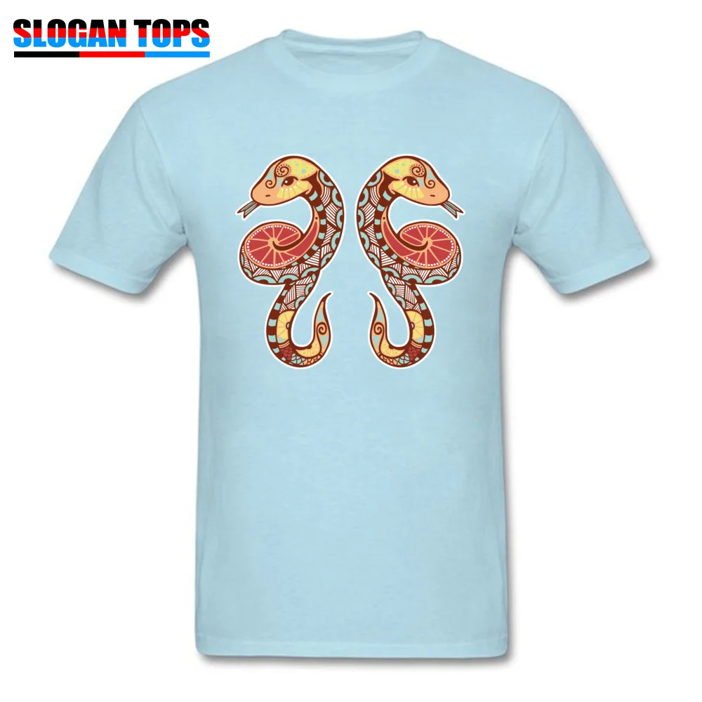 zodiac snake18912Y T Shirts for Men Birthday Lovers Day Tops Shirt Short Sleeve Dominant Casual Tops Tees Crew Neck 100% Cotton zodiac snake18912Y light