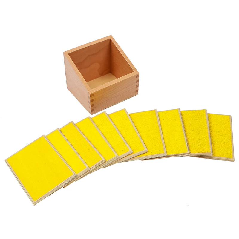  Baby Toy Montessori Touch Boards With Box Early Childhood Education Preschool Kids Toys Brinquedos 