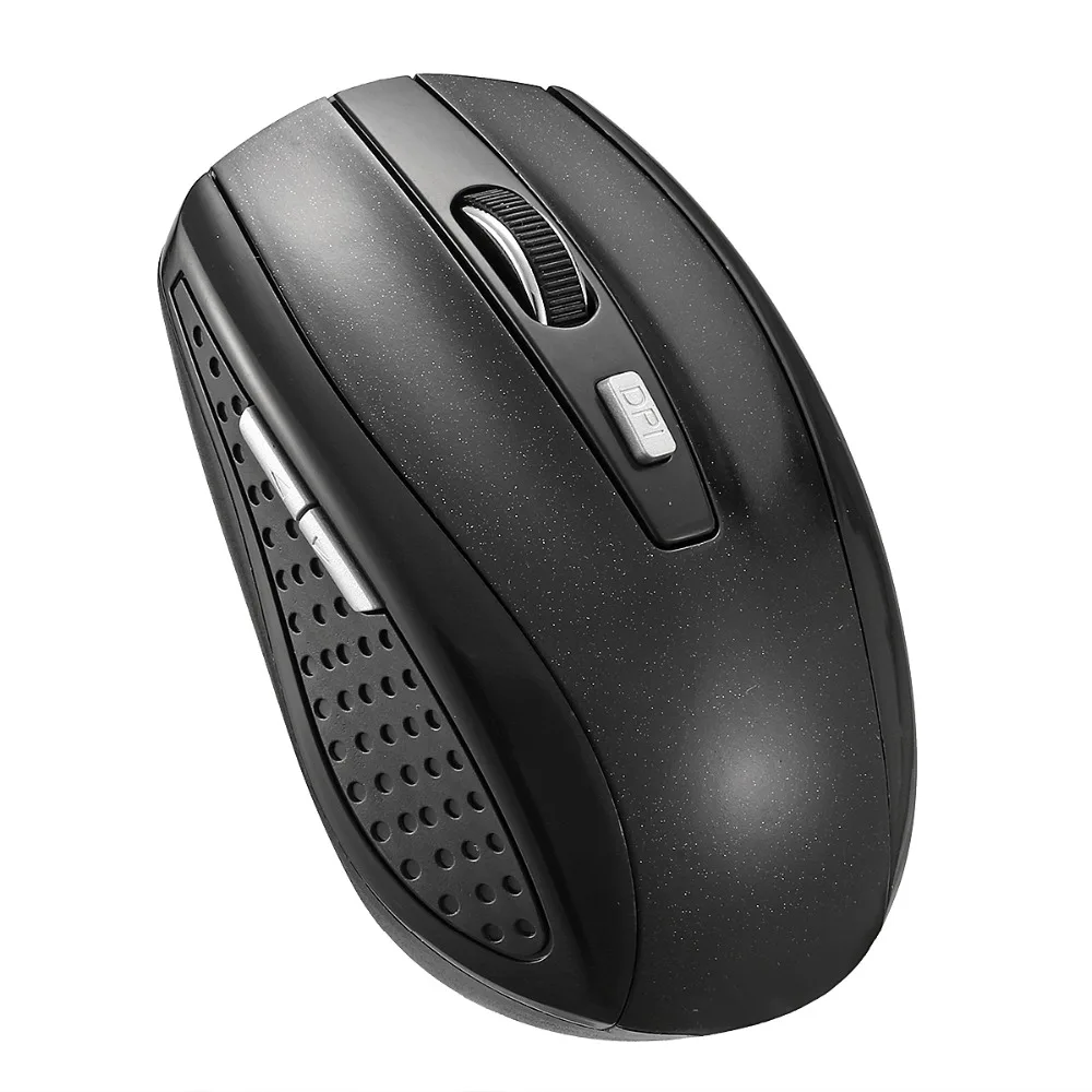 2,4G мини беспроводная оптическая мышь, 6 кнопок, мышь с точностью 1200 dpi для компьютера, ПК, ноутбука, геймера, пластиковая Серебристая черная Bluetooth мышь
