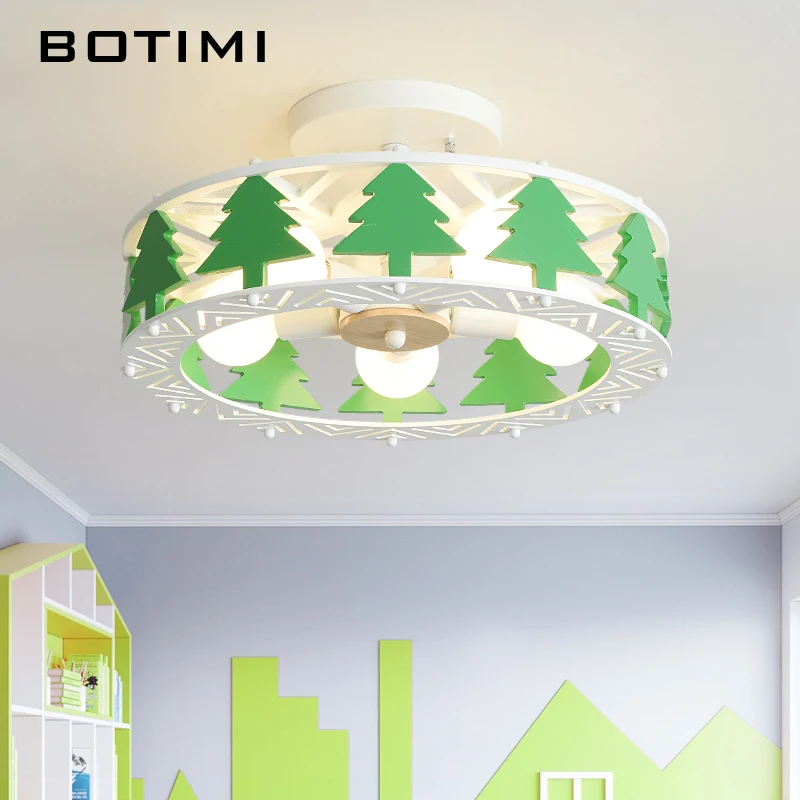 Lin He Shop Cartoon Childrens Ceiling Lamp Color B