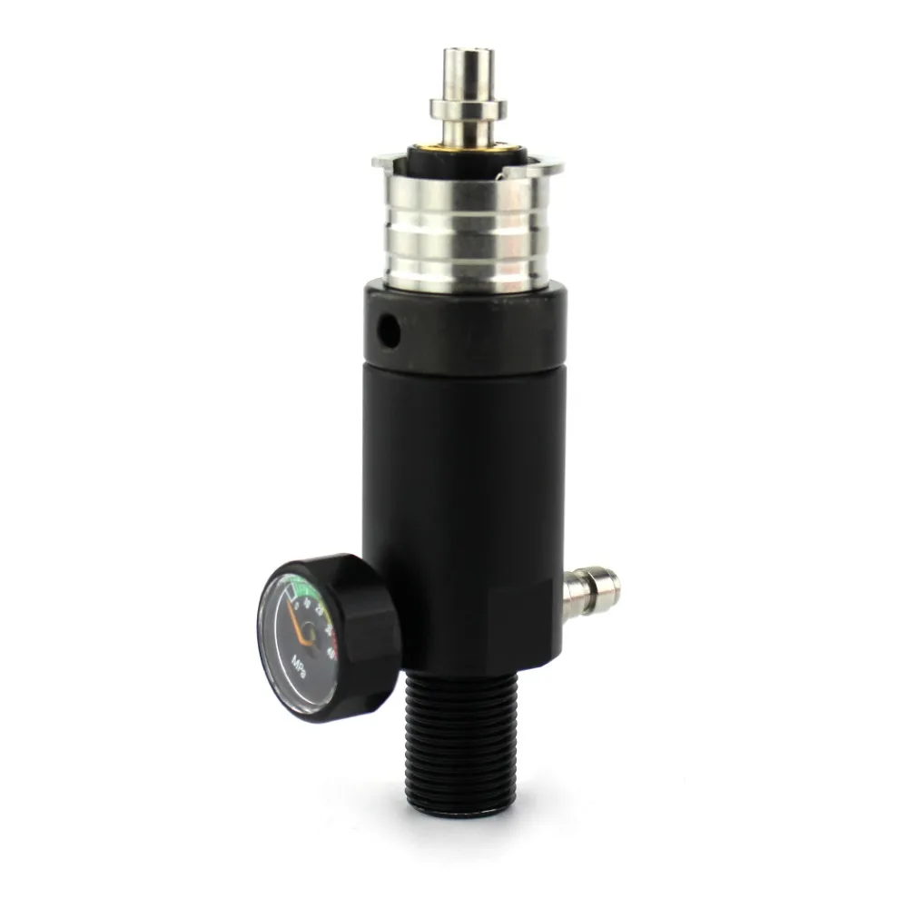 PCP Airforce Condor High Pressure Valve M18x1.5 Inlet 7/8-14UNF Outlet 300bar 4500psi Black Fill Adapter Test Filling Adpater PCP Airforce Condor High Pressure Valve M18x1.5 Inlet 7/8-14UNF Outlet 300bar 4500psi Black Fill Adapter Test Filling Adpater