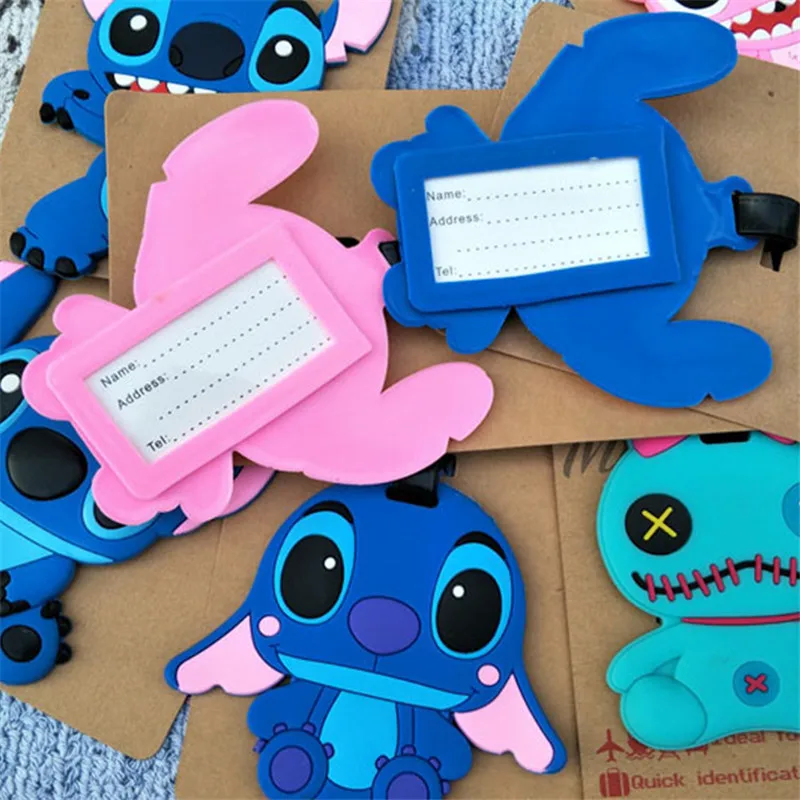 2018 Fashion Stitch Suitcase Luggage Tag Travel Accessories Cute Cartoon ID Address Holder Baggage Label Silica Gel Identify