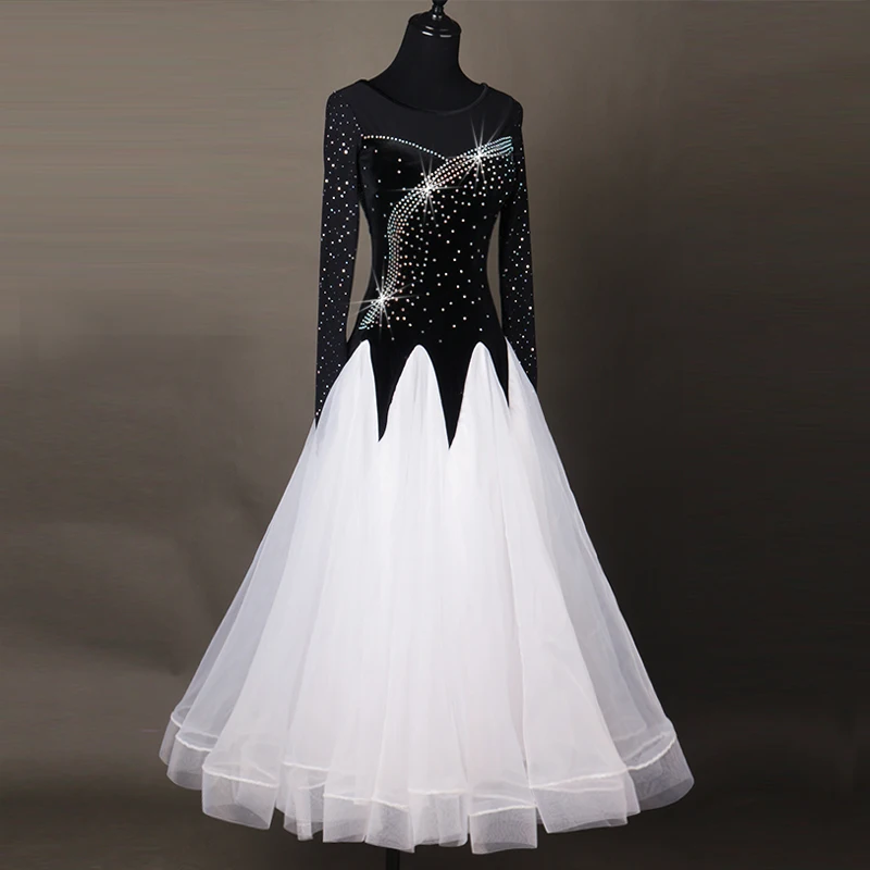 sequins ballroom dance dresses standard ballroom dancing clothes Competition standard dance dress waltz foxtrot dress children