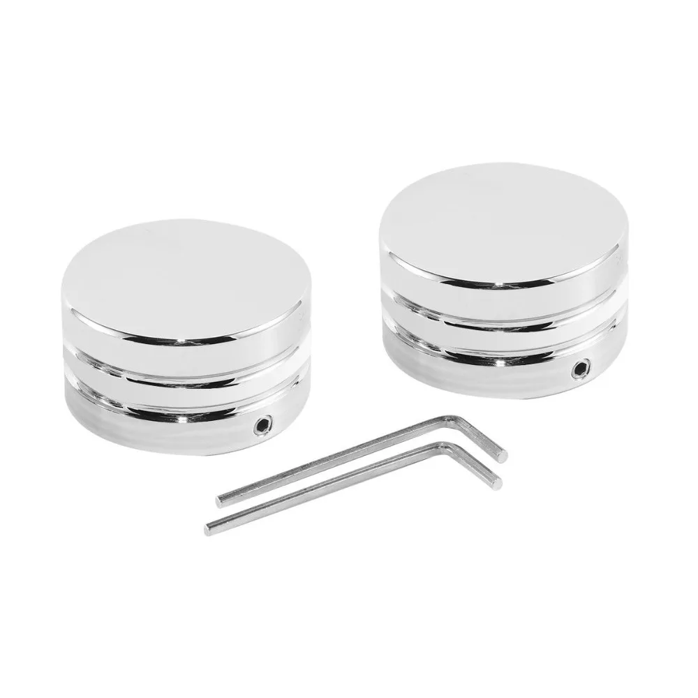 

Motorcycle Chorme Front Axle Nut Cover Bolt For Harley Softail Electra Glide Dyna Electra Glide Road King Street Glide