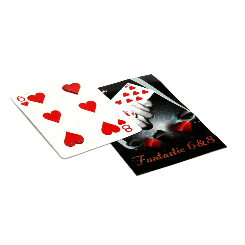 

1pcs Card Magic Fantastic 6 to 8 Moving Point Professional Magic Tricks Magician Gimmick Magic Tool Magic Prop