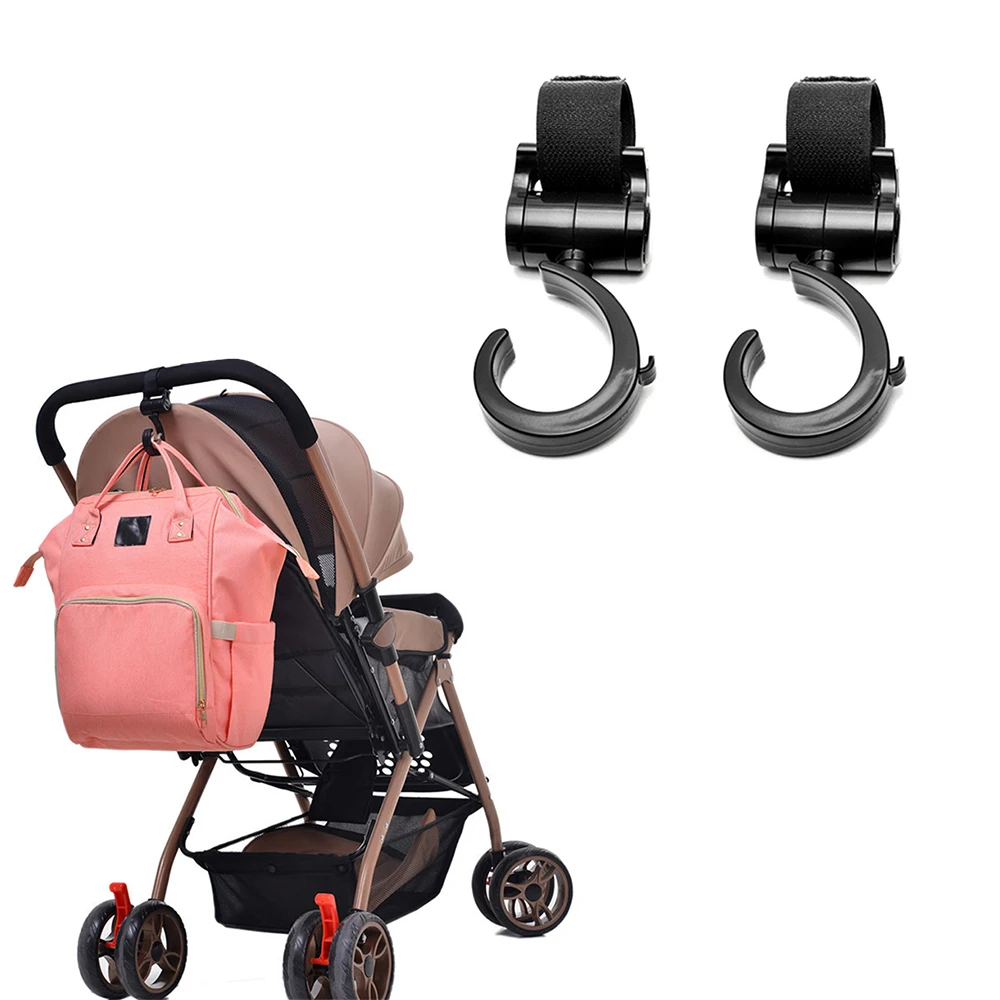 Baby Stroller Hook Hanger 360 Degree Rotation Cart Baby Bag Bicycle Hook #OS 