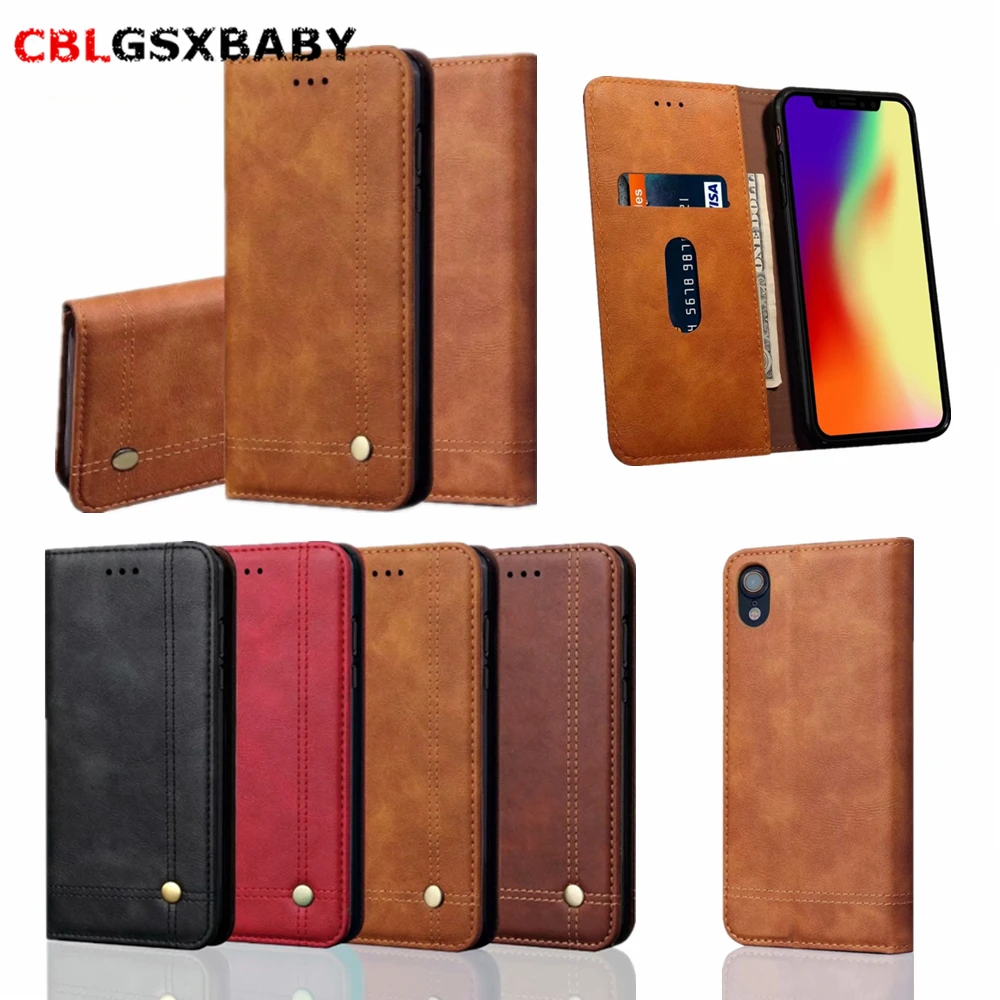 

Leather case Flip Magnetic Phone Cases For iphone 11 Pro XS Max XR Case For iphone X 6 6S 7 8 Plus Leather Vintage Wallet Cover