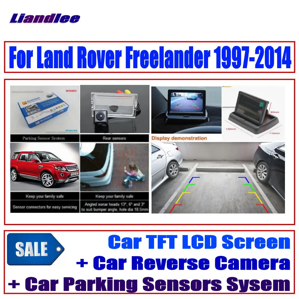 

Liandlee Car Digital Parking Sensors System For Land Rover Freelander 1997-2014 Monitor Display / CCD Reverse Rear View Camera