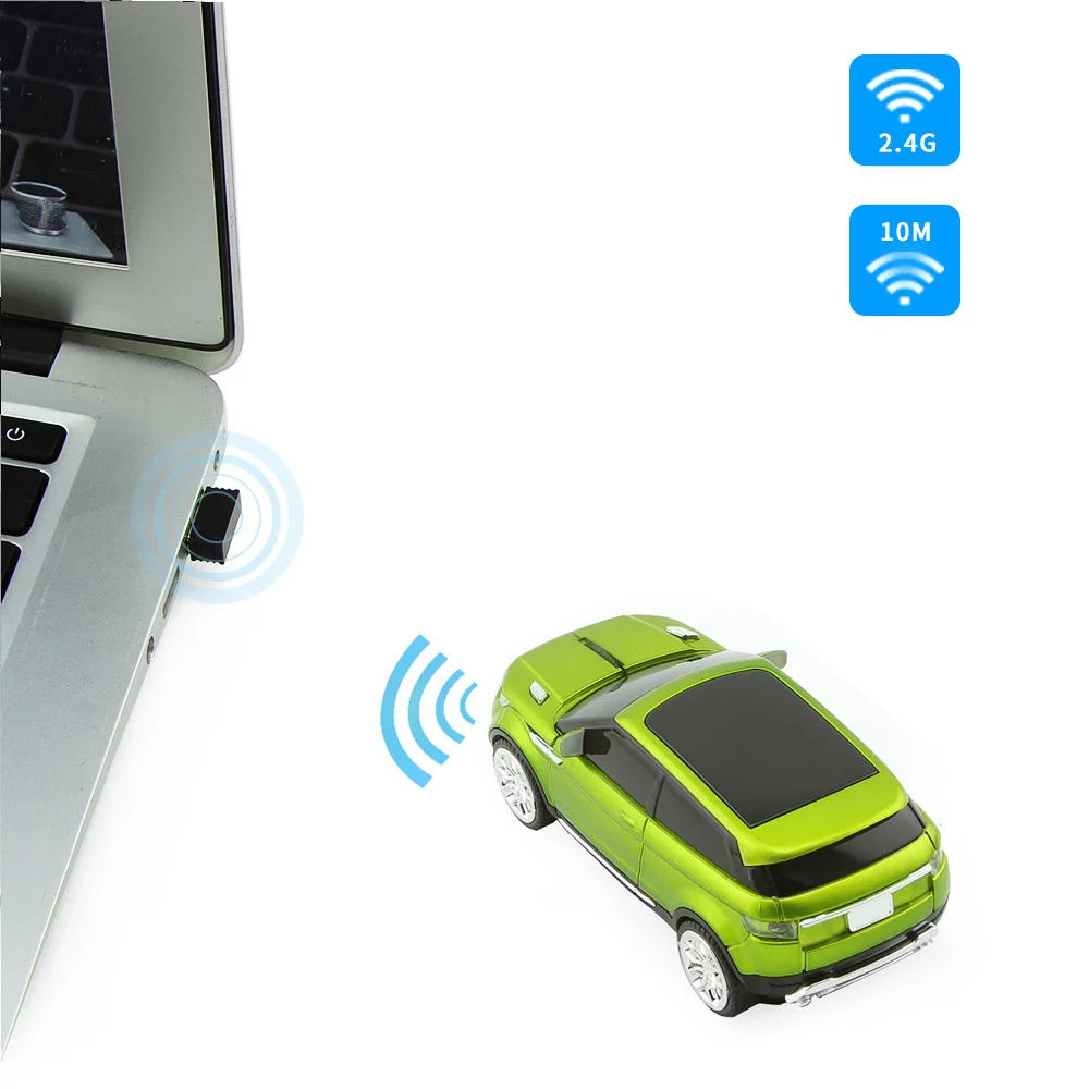 CHUYI Wireless SUV Mouse Sports Car Shaped Gift Mini Mause 1600DPI USB Optical Computer Mice Gaming Mouse For PC Xiaomi Laptop