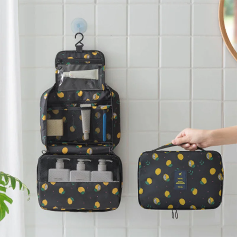 

Waterproof Portable Oxford Travel Cosmetic Bag Neceser Hanging Wash Bag Neutral Make Up Bag Organizer Bathroom Wash Bag