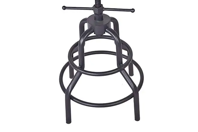 Industrial Furniture Bar Stool Seat Swiveling Wood Seat,Metal Frame Footrest Function,Height Adjustable Bar Chair Industrial Furniture Bar Stool Seat Swiveling Wood Seat,Metal Frame Footrest Function,Height Adjustable Bar Chair