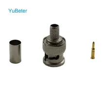 YuBeter 10 шт. 1 лот BNC штекер RCA штекер коаксиальный разъем Кабель-адаптер av-адаптер для CCTV камеры для домашней системы безопасности DVR НАБОРЫ