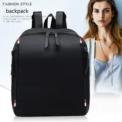 Новый Модный женский однотонный рюкзак унисекс рюкзак для колледжа Повседневный нейлоновый непромокаемый женский рюкзак
