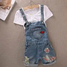 Mori Girl на джинсовые шорты женские Новинка Высокая талия корейский укороченные штаны Femme сладкий отверстия BF укороченные джинсы