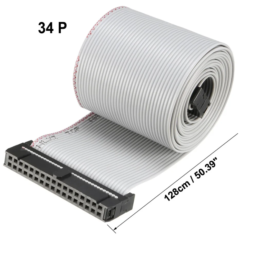 Uxcell IDC 26/34/40 Pins 128 см 148 длинные радужные/серые 2 54 мм Шаг 1 шт. Dupont гибкий плоский