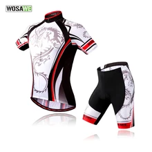 WOSAWE Новинка года Велоспорт комплект короткий рукав велосипед Джерси+ 4D гель площадку шорты Breathabel Лето Велосипед Костюмы Майо Ciclismo