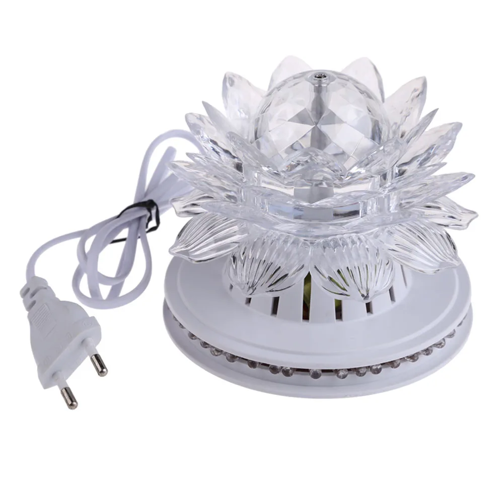 

Stage Lighting Rotating RGB LED KTV Disco Party Pub Crystal Lotus Lamp Stage Effect Light BS
