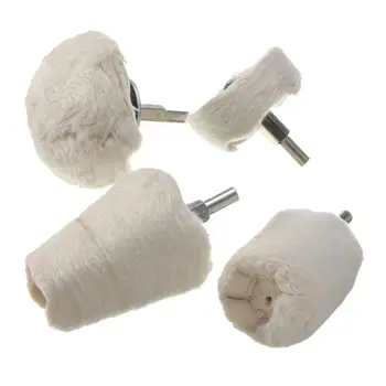 

4 Pcs/Set Mix Metal Surface Polisher Polishing Wheel Multi-layer Cloth Buffing Tool Drill Kit For Metal Aluminum Jewelry Car