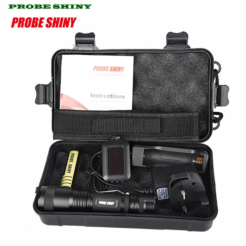 

X800 Shadowhawk 5000LM Zoomable XML T6 LED Tactical Flashlight +18650 Battery UK PLUG Free Shipping #NO27