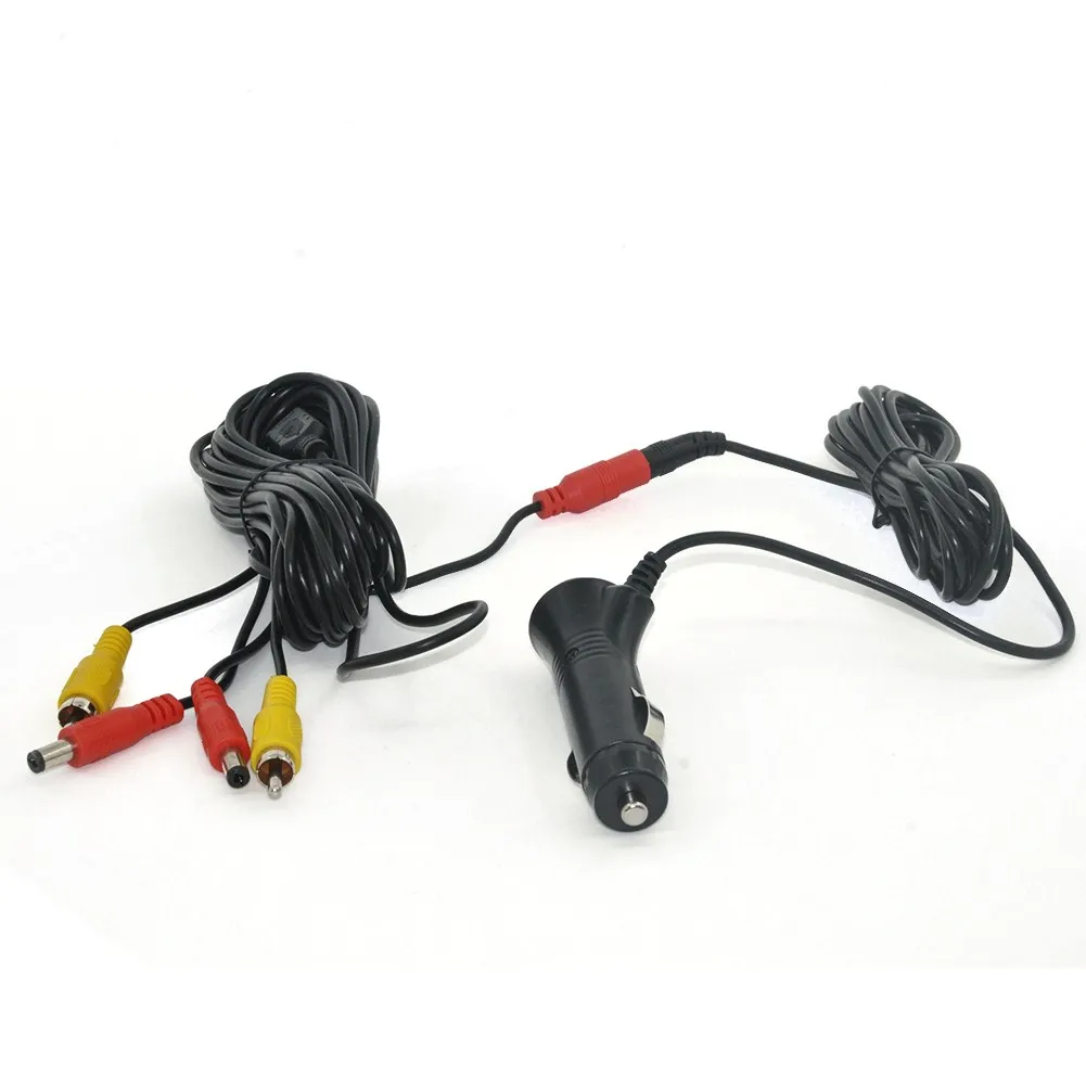 

Easy Install Car Cigarette lighter 7M video cable line RCA AV Video for Car DVD Monitor GPS Navigation To Car Rearview Camera