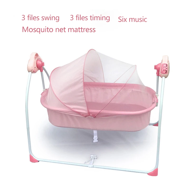 Складной портативный детский электрическая колыбель Детские кровать-качалка новорожденный сонный плоский Лежанка люлька мульти-диапазон