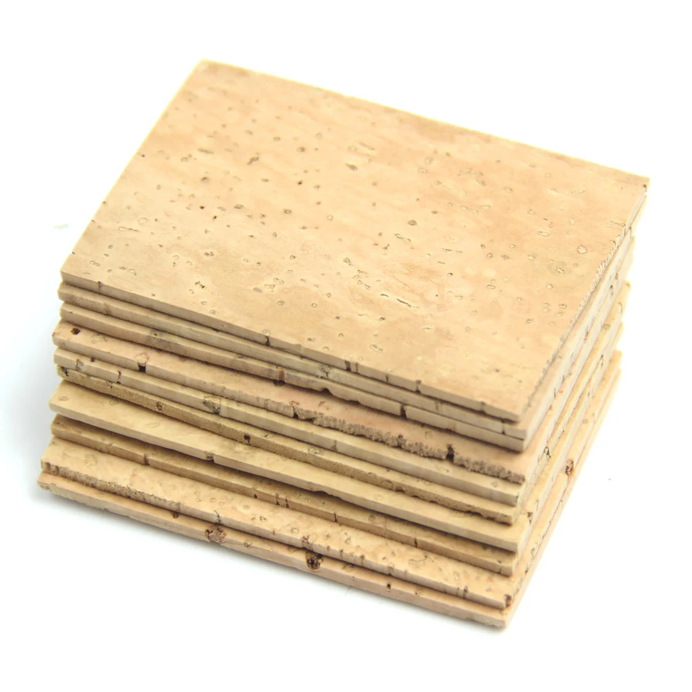 

10pcs ofXFDZ Hot High quality 1x 2mm Soprano Tenor Sax Saxophone Clarinet Joint Natural Neck Cork Sheet Natural Kit