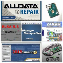 Alldata software de reparação automática alldata e mit//chell software 10.53 mit//chell od5 2015 usb hdd disco rígido 1tb 24in1 vívido atsg