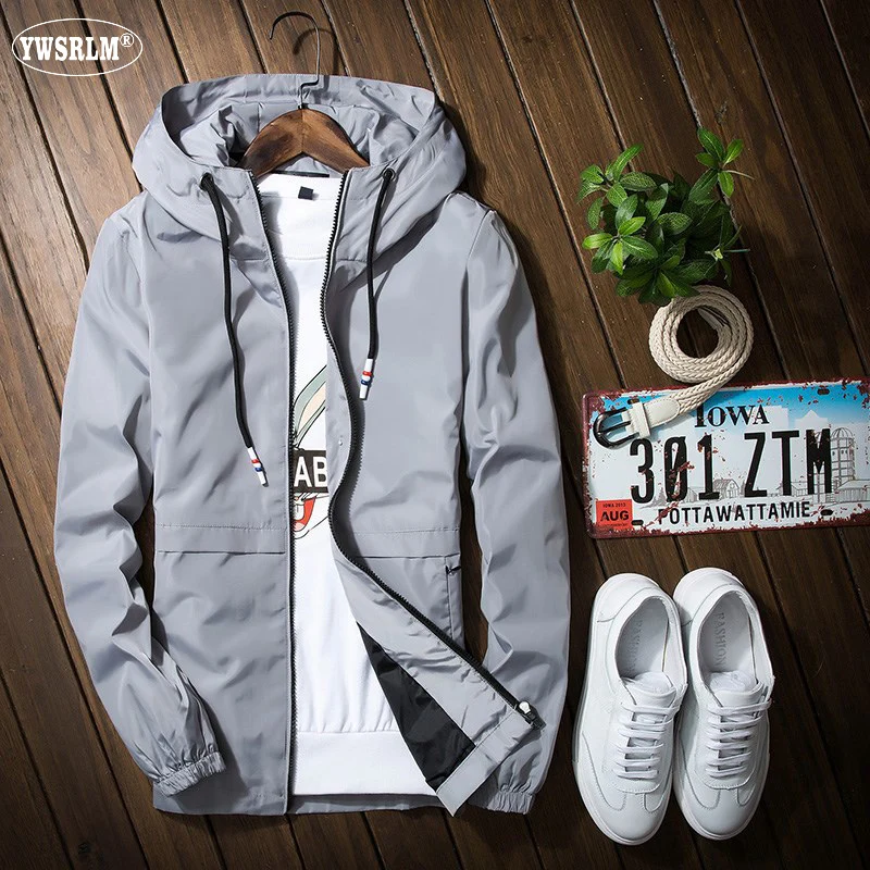 Men Brand Jacket 2018 Spring Autumn Korean Men's Slim Coat Hoodies