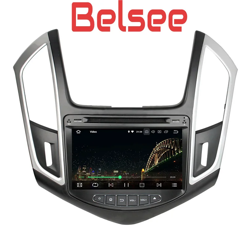 Belsee Octa Core Android 8.0 Multimedia Auto Radio GPS Navigation Car DVD Audio Player for Chevrolet Chevy Cruze 2013