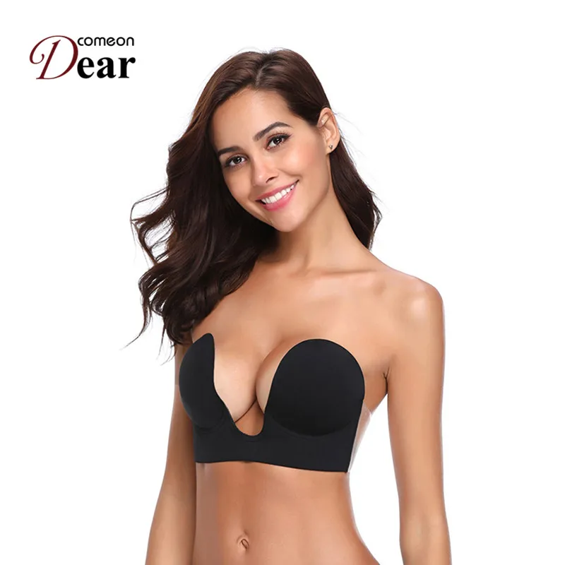 Comeondear Strapless Silicone Push Up Invisible Bra Self Adhesive