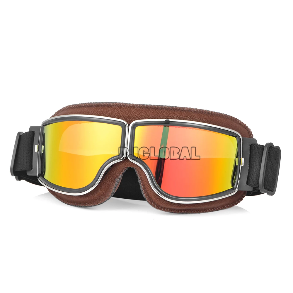 2019 Новый Винтаж защитные очки для мотоциклистов Ретро пилот двигатель шлем очки для верховой езды байкерские очки очковая оптика с защитой