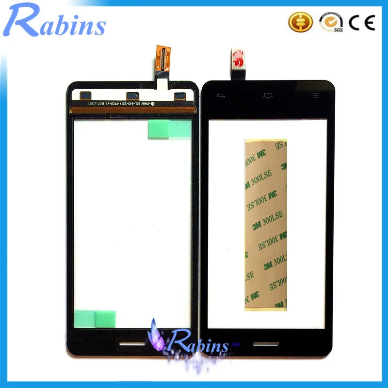 

SYRINX 4.5' Touch Screen For FLY IQ4403 IQ 4403 Phone Front Glass Sensor Panel Replacement Touch Screen Digitizer Free 3m Tape