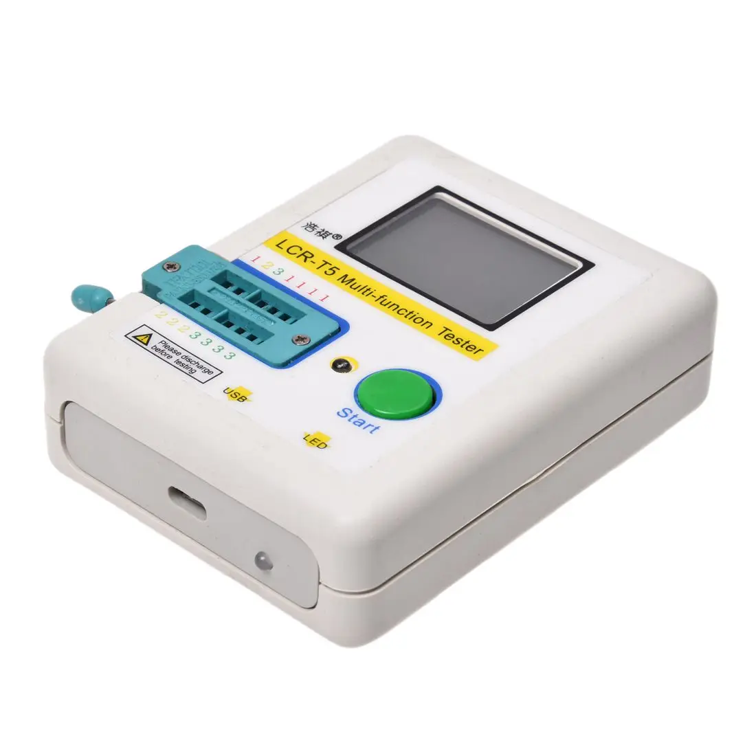 

LCR-T5 LCD Transistor Tester Diode Triode Capacitance ESR Meter MOS Triac + Case
