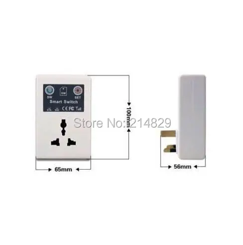 NEW Quad Band AC 110V-220VSMS Remote Control Socket Power Smart Switch GSM-SC1