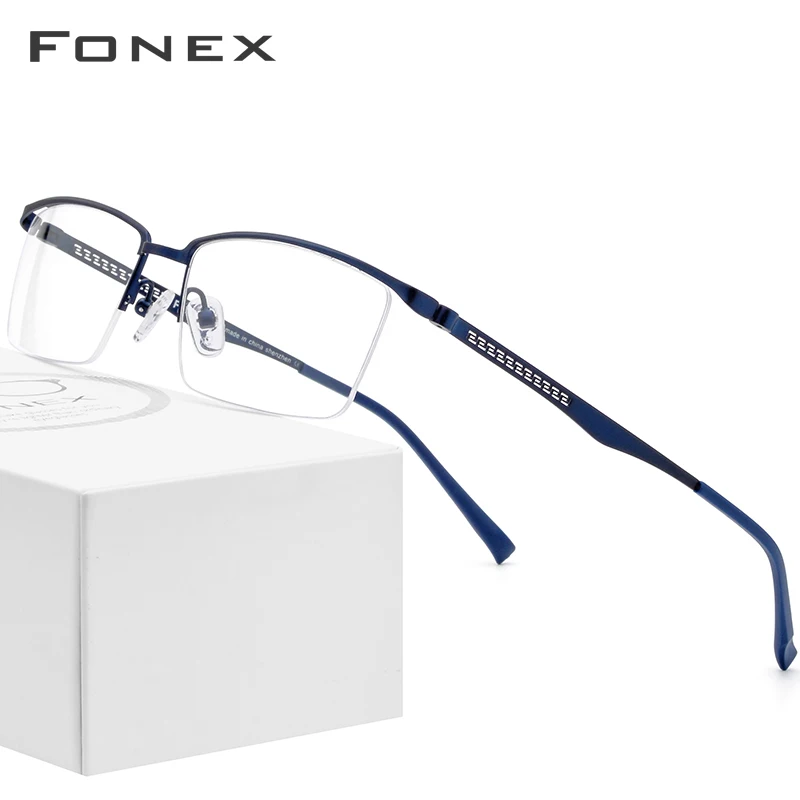 

Alloy Optical Glasses Frame Men Ultralight Square Myopia Prescription Eyeglasses Frames 2019 Male Metal Half Korea Eyewear 9286