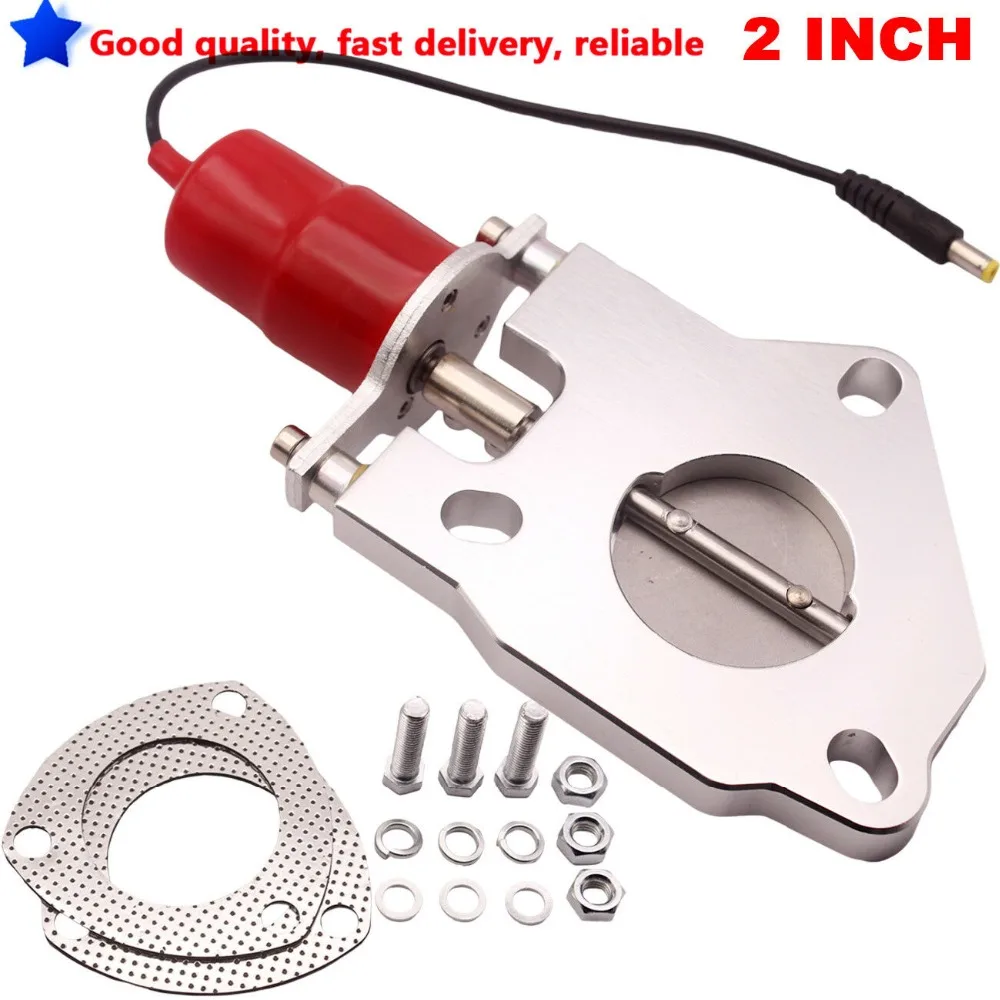 

2" INCH Electric Exhaust Catback Downpipe Cutout E-CUT Out Valve Motor Kit Red