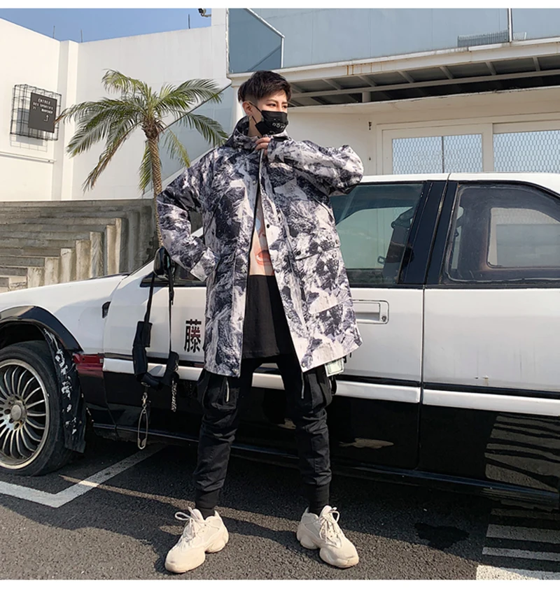 Patchwork Oversize Windbreaker Pullover Jackets Male Coats Vintage Varsity Jacket Men  (4)