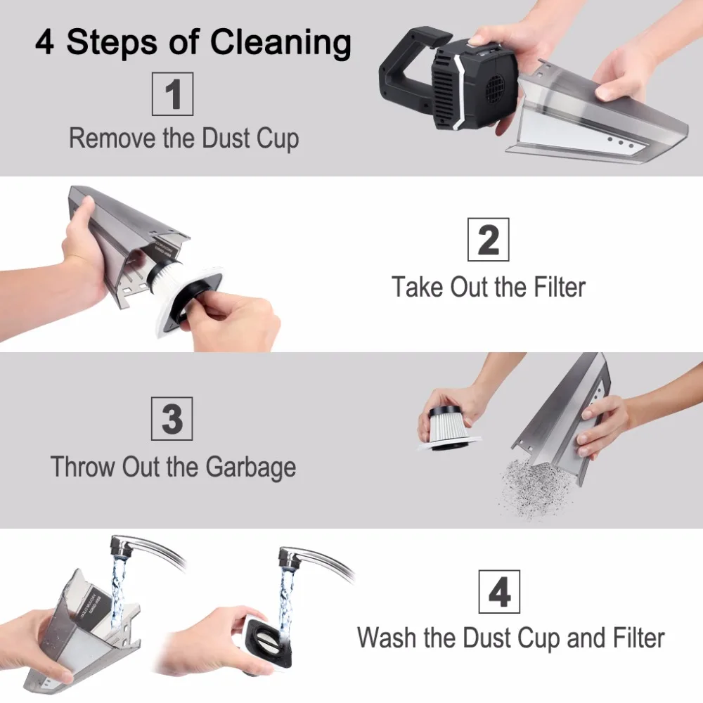 Najtaniej Odkurzacz 4500Pa bardzo duża siła ssąca bateria bezprzewodowa odkurzacz akumulatorowy pył czysty Wet Dry podwójne zastosowanie do domu i samochodu