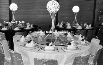 

(no light )sliver mental flower trumpet vase centerpiece, new wedding decorative centerpiece