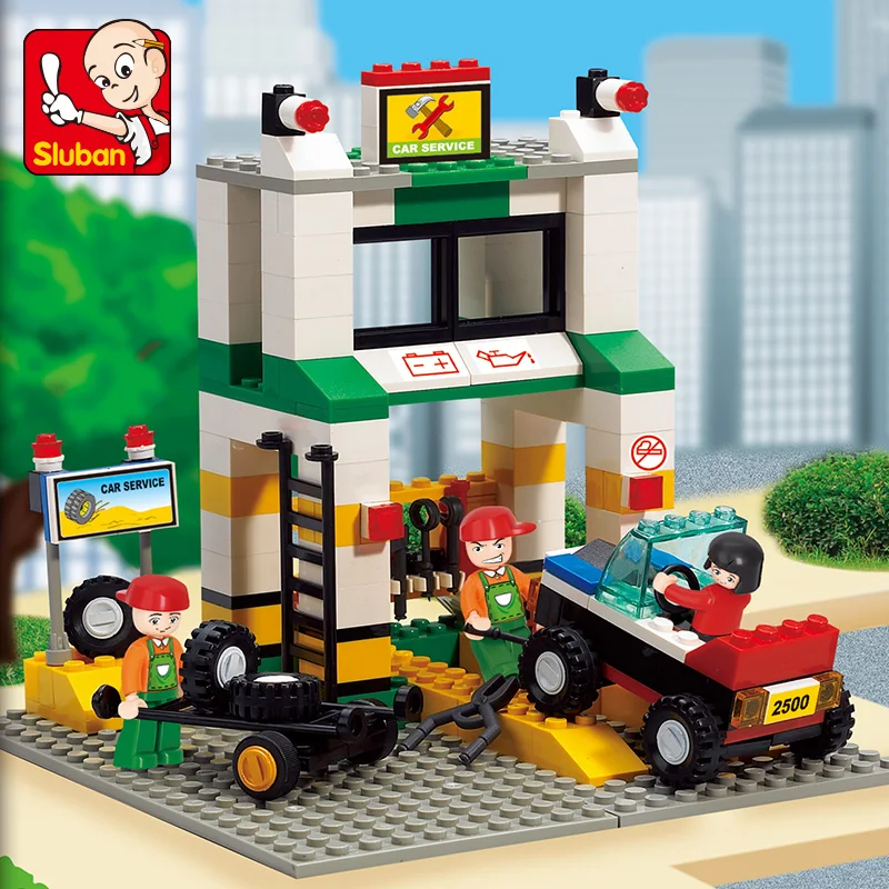 Sluban Model Building Compatible lego Lego B2500 414pcs Model Building Kits Classic Toys Hobbies Service Station Sluban Model Building Compatible lego Lego B2500 414pcs Model Building Kits Classic Toys Hobbies Service Station