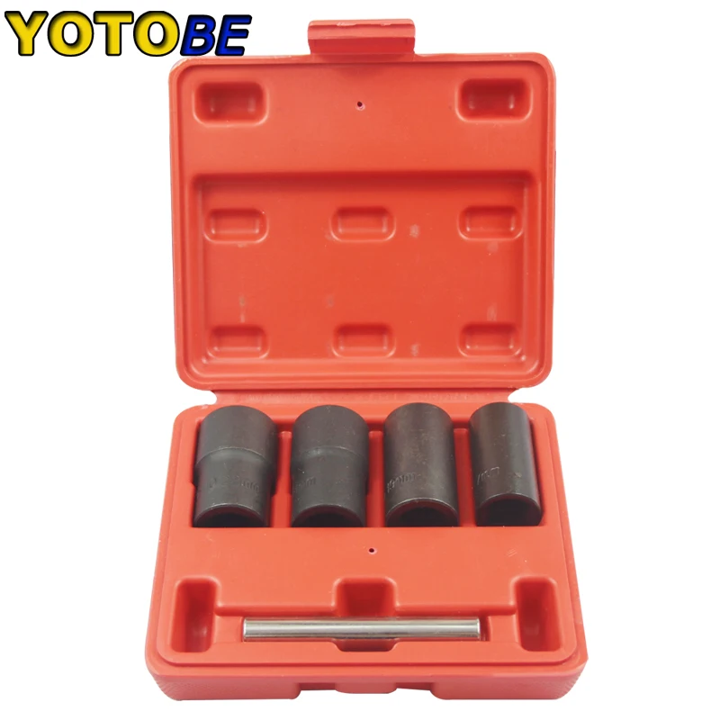 

5pcs Twist Socket Set 1/2 Drive - wheel lock nut remover/removal