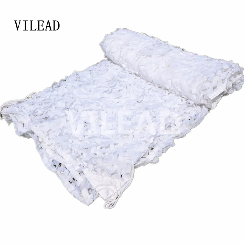 

VILEAD 3M*3M White Camouflage Snow Camo Netting For Outdoor Pergolas Beach Shade Window Shade Awning Shelter Garden Decoration