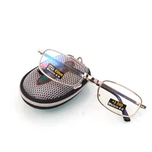 Популярный складной прозрачный Для мужчин Для женщин очки для чтения сетки чехол с зажимом для крепления к поясному ремню пресбиопические очки унисекс+ 1,0 1,5 2,0 2,5 3,0 3,5 4,0