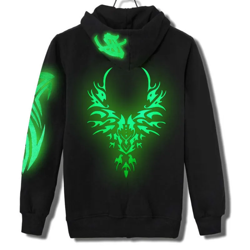

2019 tide jacket Men reflective jacket casual hiphop night sporting light mens hooded fluorescent clothing Dance Ghost Step coat