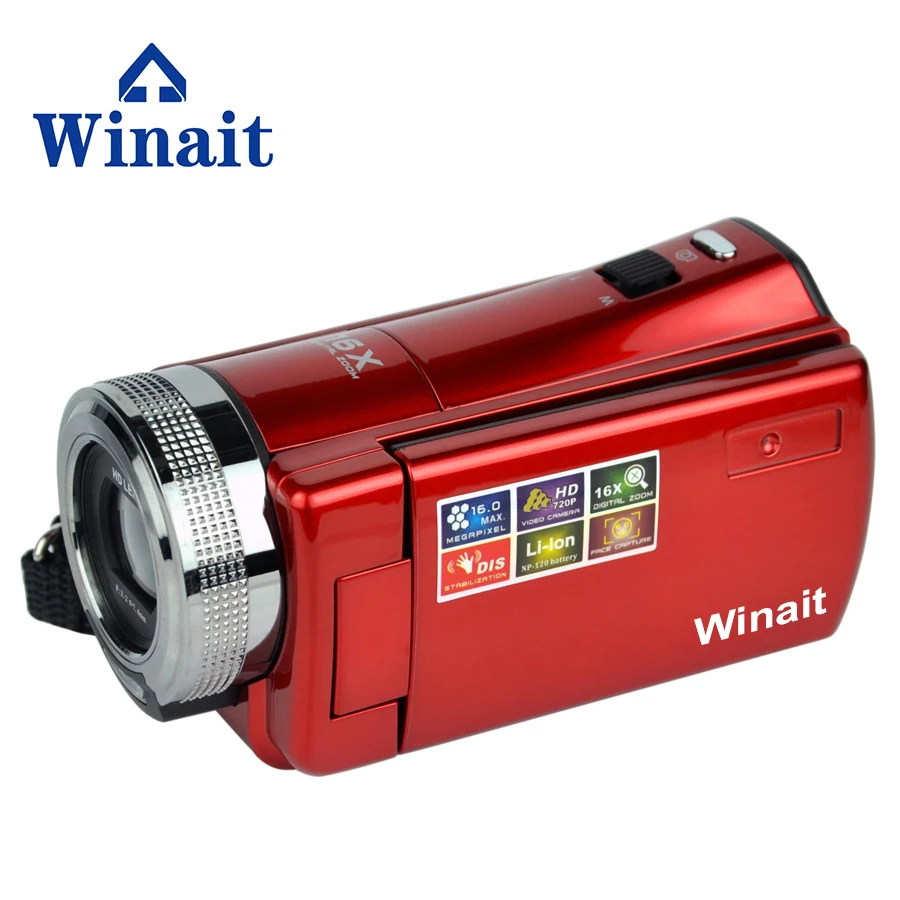 Winait 16MP Цифровая камера HD 720P фото видео видеокамера 16X зум стабилизатор DV LED