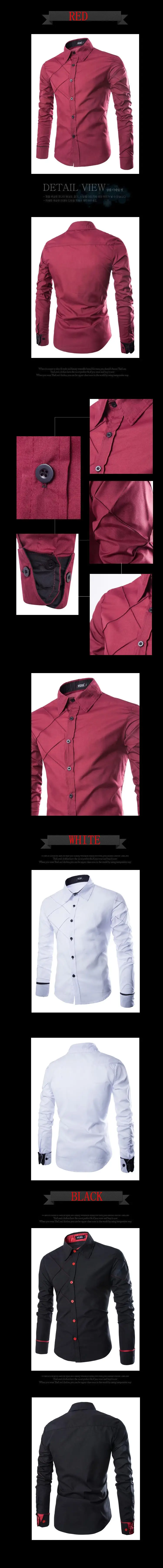 MKASS Мужская брендовая рубашка, мужские высококачественные рубашки с длинным рукавом, повседневные облегающие черные мужские рубашки размера плюс 3XL
