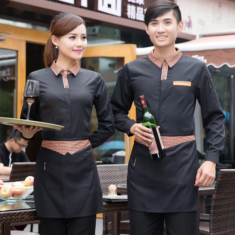 Униформа для отеля осень зима женская рабочая одежда ресторана горячий горшок